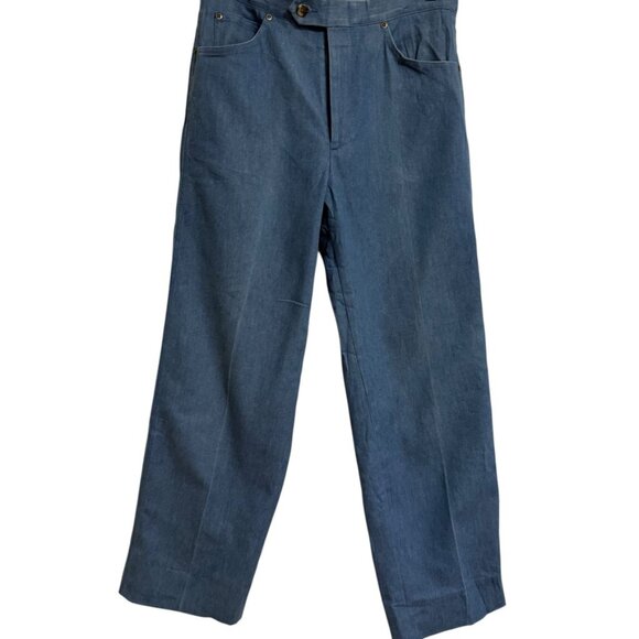 Sansabelt Men's Vintage Blue Jeans SZ 32 70s Hippie Nostalgia - Picture 1 of 13
